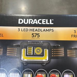NWT Duracell 575 Lumen Head Lamp 3 pack